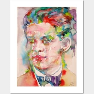 FEDERICO GARCIA LORCA - watercolor portrait .1 Posters and Art